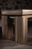 Solid Teak Bench with Natural Finish | Benches & Ottomans by NO AGE FURNITURE STUDIO
