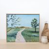The Resting Tree | Oil And Acrylic Painting in Paintings by Lottie Aldarwish. Item composed of wood and synthetic