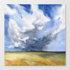 Head in the Clouds | Prints by Brazen Edwards Artist. Item composed of canvas & paper