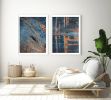 Set of two industrial art prints, 'Rust Pair II' abstracts | Photography by PappasBland. Item made of paper works with contemporary & industrial style