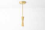 Cone Pendant - Brass Pendant Light - Model No. 2387 | Pendants by Peared Creation. Item made of brass