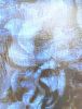 Blooming Mind – Blue Abstract Female Portrait Painting | Mixed Media in Paintings by Dario Moschetta