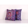 Suzani Pillow Cases Fashioned from a Vintage Suzani, Pair Pu | Cushion in Pillows by Vintage Pillows Store