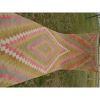 Turkish Kilim Handwoven Wool Area Runner - Stair Rug | Runner Rug in Rugs by Vintage Pillows Store. Item composed of wool & fiber