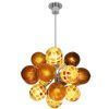 PERLE CEILING (17 GLOBE) | Chandeliers by Oggetti Designs. Item made of metal with glass