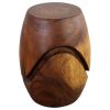Haussmann® Wood Barrel Puzzle stand 14Dx18 in H | Stool in Chairs by Haussmann®
