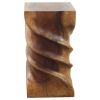 Haussmann® Wood Triple Twist stool-stand 12 in SQ x 22 in | Chairs by Haussmann®