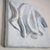 Comfort Zone Mini #04 — Strukturbild Marmoroptik Baby Blue | Wall Sculpture in Wall Hangings by Reyku
