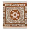 Suzani Wall Hanging Decor - Pastel Suzani Table Cloth - Uzbe | Tablecloth in Linens & Bedding by Vintage Pillows Store