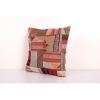 Handmade Patchwork Kilim Pillow, Traditional Organic Cushion | Pillows by Vintage Pillows Store