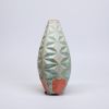 Oblique Slender in Strawberry Pistachio | Vase in Vases & Vessels by by Alejandra Design. Item composed of ceramic