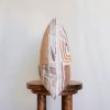 Embroidered Geometric Shapes in Orange, Silver, and Rose 14x20 | Pillows by Vantage Design