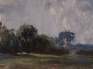 Vintage Landscape Painting | Stormy clouds and field | Digital Art in Art & Wall Decor by Capricorn Press. Item made of paper works with boho & minimalism style