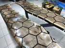 Hexagon Honeycomb Design Clear Epoxy Table , Dining Table | Tables by LuxuryEpoxyFurniture. Item made of wood with synthetic