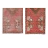 Set of 2 Piece Hand Knotted Oriental Turkish Small Door Mat | Area Rug in Rugs by Vintage Pillows Store. Item made of wool & fiber