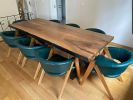 Live edge Black walnut table, walnut wooden slab | Dining Table in Tables by Brave Wood. Item composed of walnut