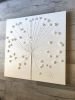 Dandelion wall art, textured painting, large wall art | Oil And Acrylic Painting in Paintings by Natasha Kanevski. Item composed of canvas in minimalism or contemporary style