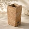 Modern Oak Wooden Vase, Handmade Marquetry Decor, Scandinavian Minimalist Home Accent, Housewarming Gift | Vases & Vessels by Vesta Corte