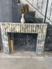 Handmade Calacatta Monet Marble Fireplace Mantel - Fully Customizable | Fireplaces by AEGEAN MARBLE ARTISAN ATELIER