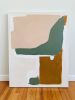 "Looking Forward No. 3" - 24 x 30" | Oil And Acrylic Painting in Paintings by Cait Courneya. Item composed of canvas