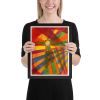 Framed Print - Solar Burst - Geometric Abstract Art | Work by Eman's Gallery
