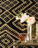 Kilim - Black | Wallpaper in Wall Treatments by Relativity Textiles. Item made of fabric with paper