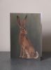 Woodland Hare Greeting Card – Wildlife Art Print, 5x7 Blank Card | Gift Cards by The Ugly Cat Studio