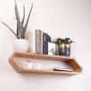 Mid Century Modern Floating Shelf: Bentwood 2-Tier Wall Shelves | Shelving in Storage by Spacecraft Furnishing