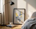Slate 4 | Original Framed Abstract Paper Painting | Oil And Acrylic Painting in Paintings by Abby May