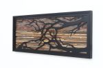Sunset Tree Branch: Metal & wood wall art | Wall Sculpture in Wall Hangings by Craig Forget. Item made of wood with metal works with mid century modern & contemporary style