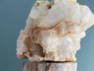 Driftwood Sculpture "Promontory" with White Crystal Quartz C | Sculptures by Sculptured By Nature  By John Walker. Item made of marble works with minimalism style