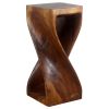 Haussmann® Original Wood Twist Stool 12 X 12 X 26 | Chairs by Haussmann®