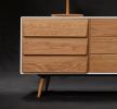 Credenza in Solid Board Oak / Walnut | Storage by Manuel Barrera Habitables. Item composed of oak wood in scandinavian style