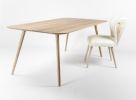 White Solid Oak Dining Table | Tables by Manuel Barrera Habitables. Item made of oak wood
