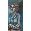 Meditation in Blue- A Homage to Picasso | Oil And Acrylic Painting in Paintings by Eric Farache Artist