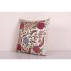 Vintage Embroidery Suzani Silk Pillow Fashioned from a Mid-2 | Cushion in Pillows by Vintage Pillows Store