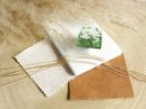Pebble Gold Fleck Olive Square Knob | Hardware by Windborne Studios. Item made of stone & glass