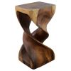 Haussmann® Wood Rectangular Double Twist 12 in x 14 in x 26 | End Table in Tables by Haussmann®