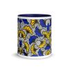 Blue Yellow Floral Pattern Coffee Mug | Drinkware by Reflektion Design