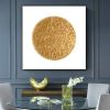 Gold heavy textured wall art canvas decor gold leaf wall art | Oil And Acrylic Painting in Paintings by Berez Art. Item made of canvas works with modern style