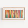 Irregular Stripe Colour Study Painting, Landscape Red Ombre | Mixed Media in Paintings by Amelia Coward