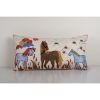 Vintage Animal Pictorial Suzani Pillow Cover, 1960s Handmade | Cushion in Pillows by Vintage Pillows Store