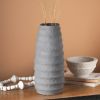 Paper Mache Vase, Tall Step Design | Vases & Vessels by FIG Living. Item made of paper works with contemporary & modern style