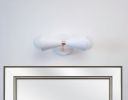 2-Arm Linear Modern Wall Sconce Matte White and Brushed | Sconces by Retro Steam Works. Item composed of metal in industrial style