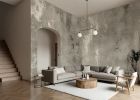 Gray & White Plaster — Luxe Textures Luxury Wallpaper Mural | Wall Treatments by ELLE WALLS