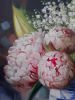 Lily of the valley original art, Peonies oil painting | Oil And Acrylic Painting in Paintings by Natart. Item made of canvas with synthetic works with contemporary style