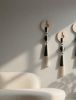 Black & White Macrame Wall Hanging, Modern Boho Wall Decor, Minimalist Fiber Art, Handmade Wall Art, Neutral Home Decor | Wall Hangings by İnanç Yılmaz