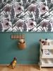 IVI Bouquet - Water Lily, Larkspur, Daisy w/ Cannabis Leaves | Wallpaper in Wall Treatments by Sean Martorana. Item made of paper