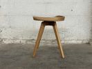 Mid Century Modern Swivel Stool: Hardwood Swiveling Tractor Seat Chair, USA made | Dining Chair in Chairs by Marco Bogazzi
