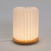 Pillar M - Modern origami table lamp, paper, wood | Lamps by Studio Pleat. Item composed of wood & paper compatible with minimalism and contemporary style